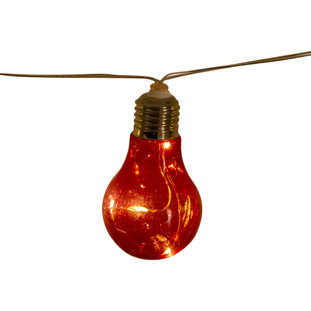 Kleurrijke 10-LED solar buitenlichtketting