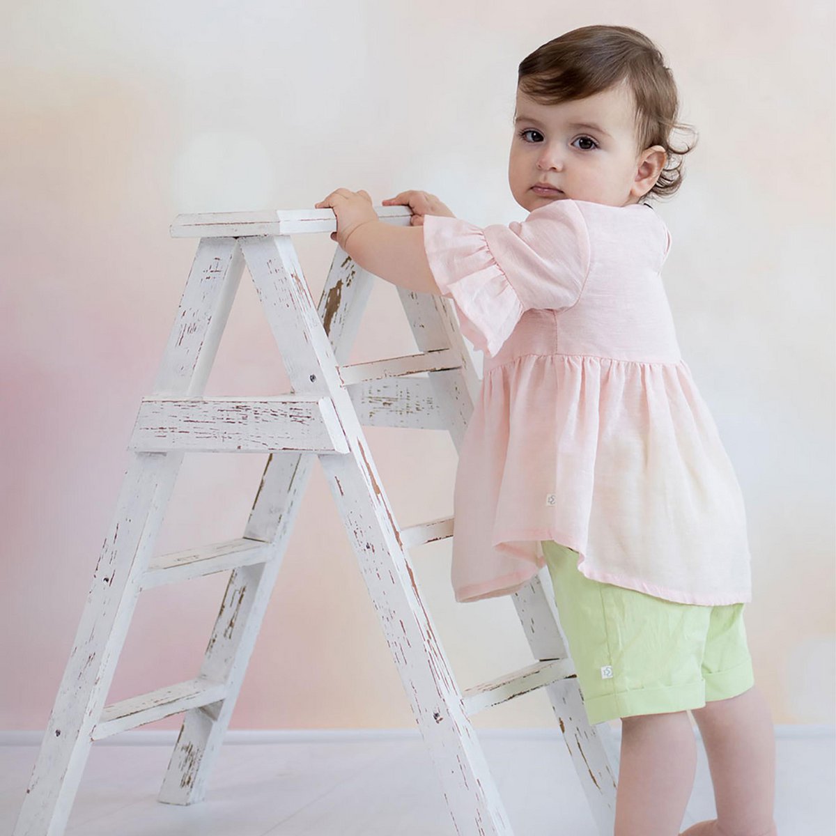 OrganicEra biologische hennep babyblouse, roze