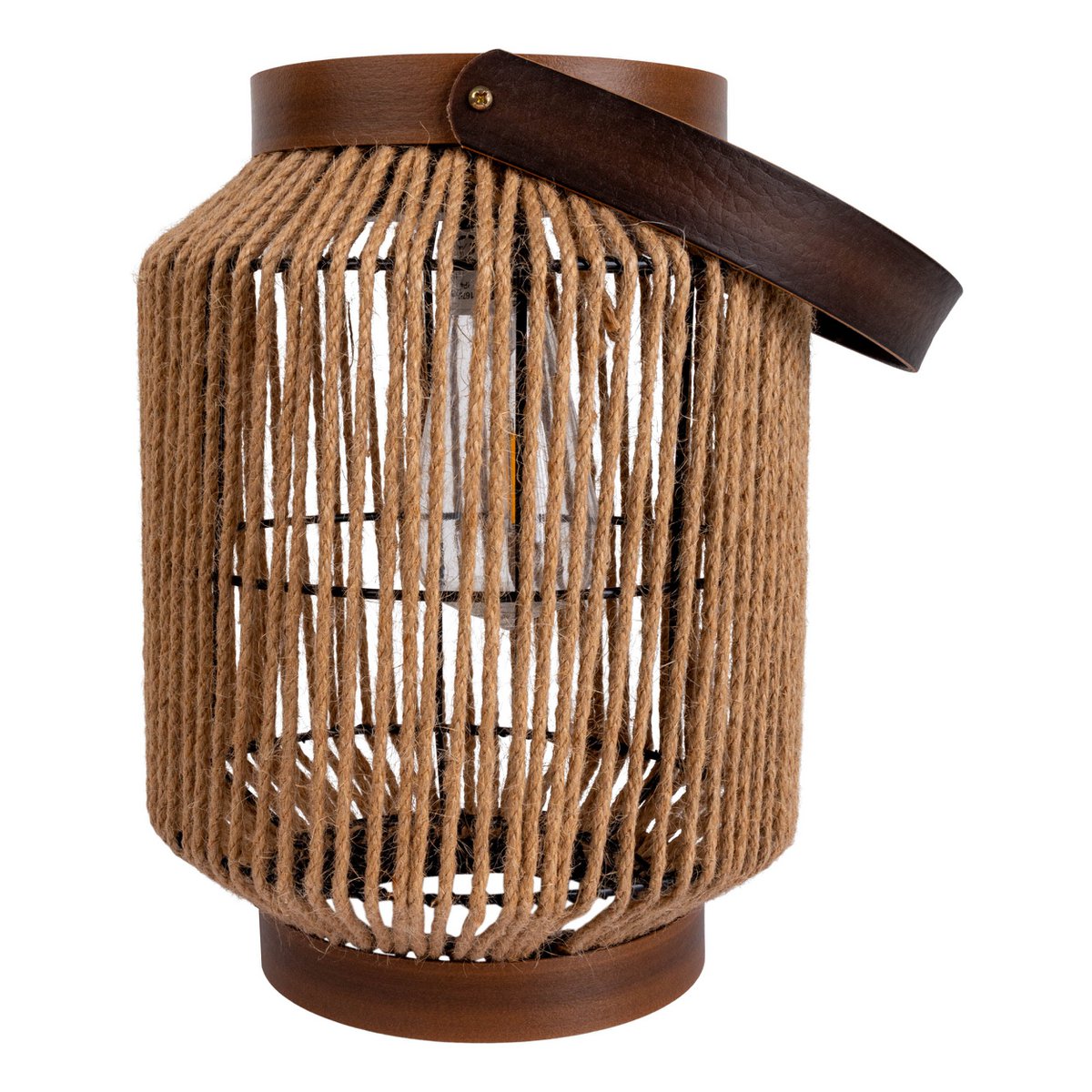 LED zonnelamp "Korbiniaanse" decoratie voor het buitengebied gemaakt van metaal, plastic en snoer in de natuur, met stevig ingebouwde LED's.