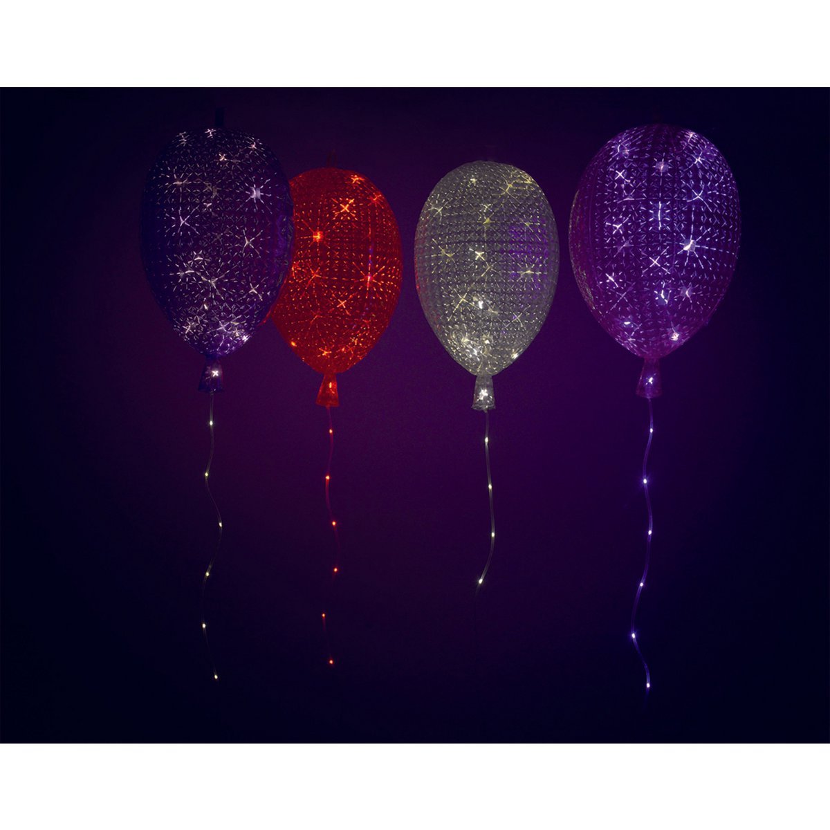 Led decoratief plastic in rood, met geïntegreerde LED