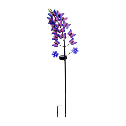 LED ZONNELIJKE LICHT "Viola", voor buiten, metal Earth Skeer in Violet, met geïntegreerde LED