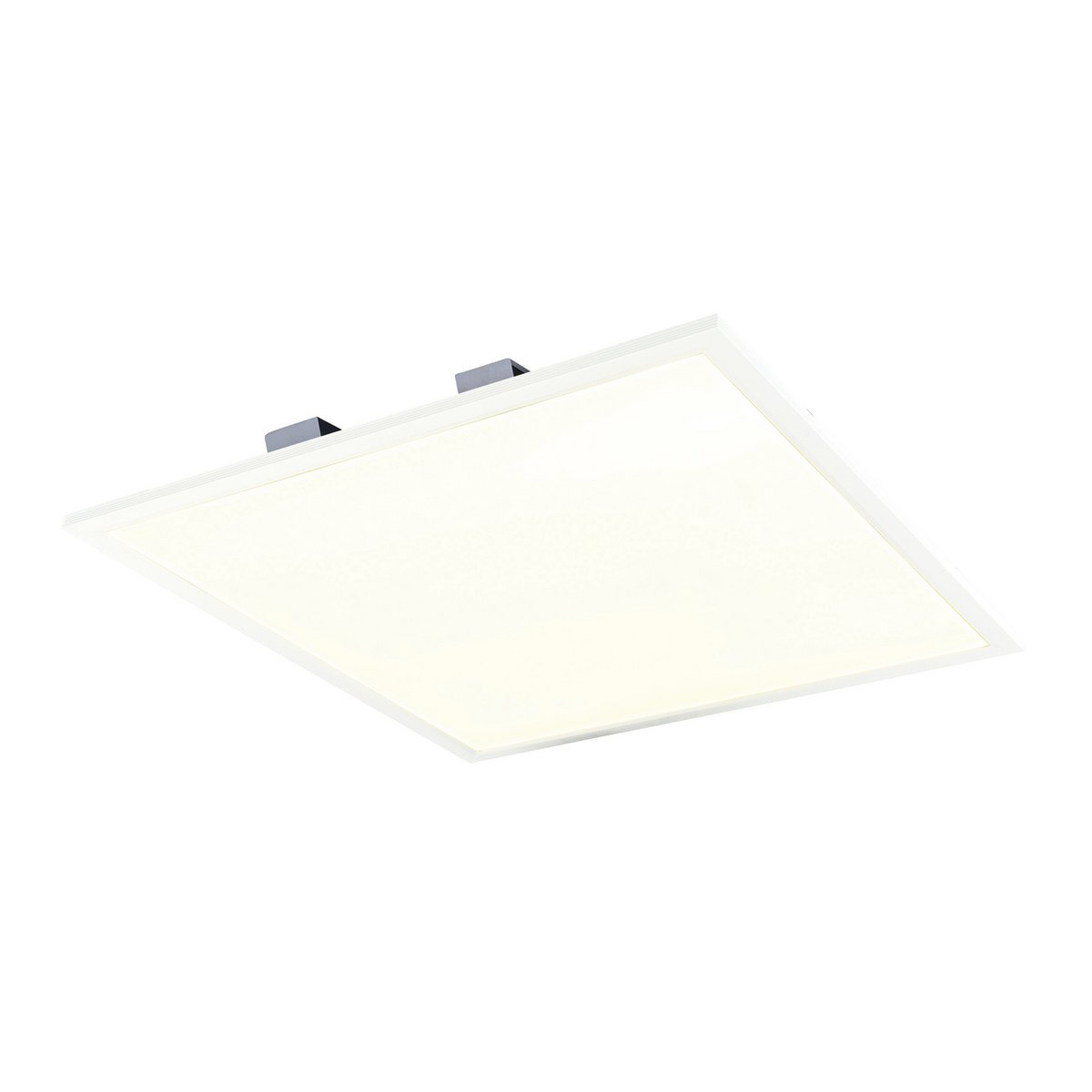 LED -assemblagepaneel Mondera, montagelamp gemaakt van metaal en plastic in wit met stevig geïnstalleerde LED's, 29,5 x 29,5 cm voor interieurs
