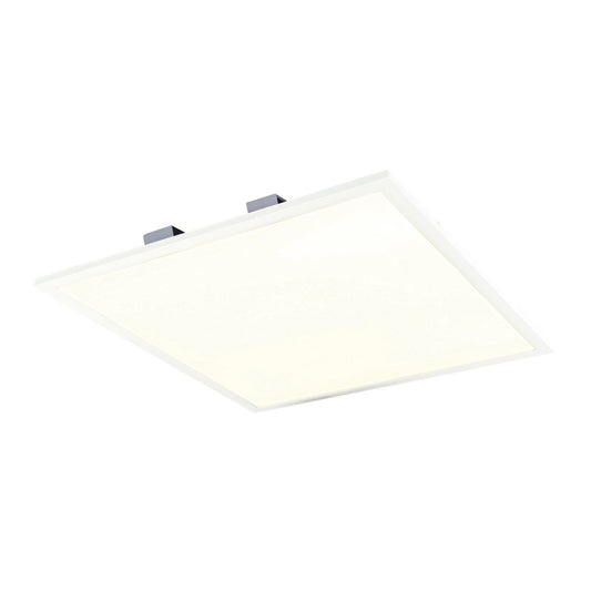 LED -assemblagepaneel Mondera, montagelamp gemaakt van metaal en plastic in wit met stevig geïnstalleerde LED's, 29,5 x 29,5 cm voor interieurs