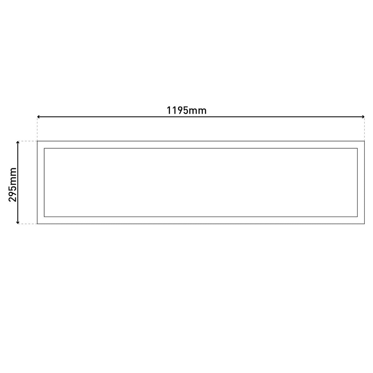 LED -paneel plafondlamp "Nico", functionele metalen plafondlamp en plastic in het wit, met vaste LED's en vele functies, ideaal voor kantoor, oefening of workshop, ca.