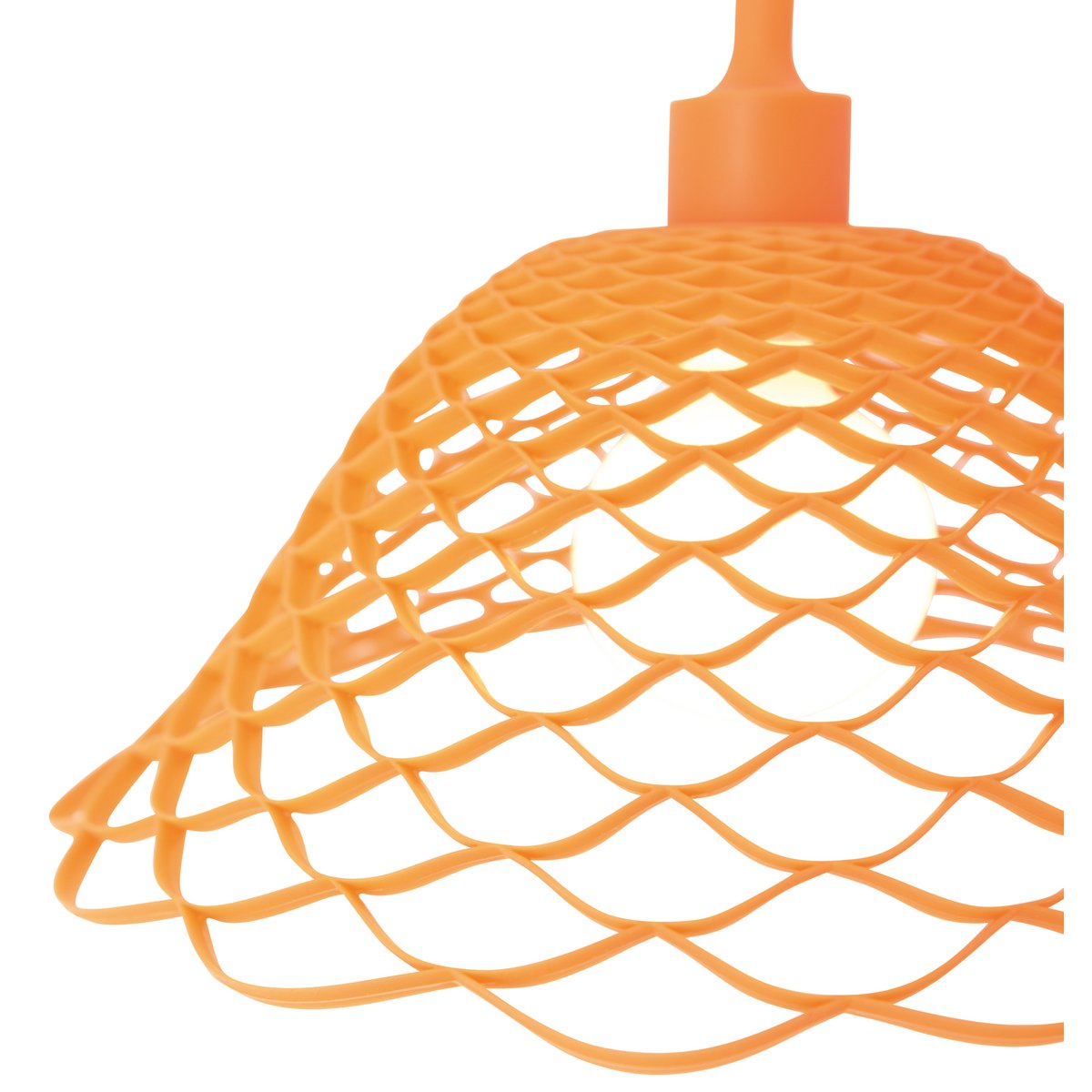 Siliconen hanger lamp "cera" in oranje