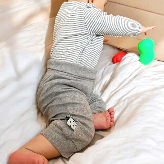 OrganicEra Biologisch babybroekje met elastische band, grijs
