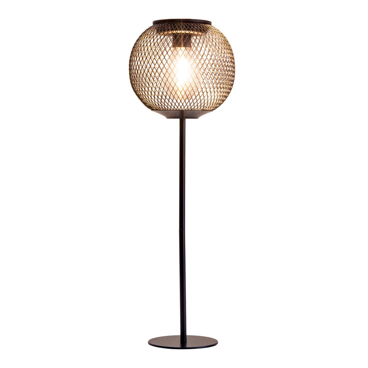 LED ZONNELIJKE LICHT "Geli", buitendecoratie gemaakt van metaal en plastic in het zwart, met stevig gebouwd -in LED