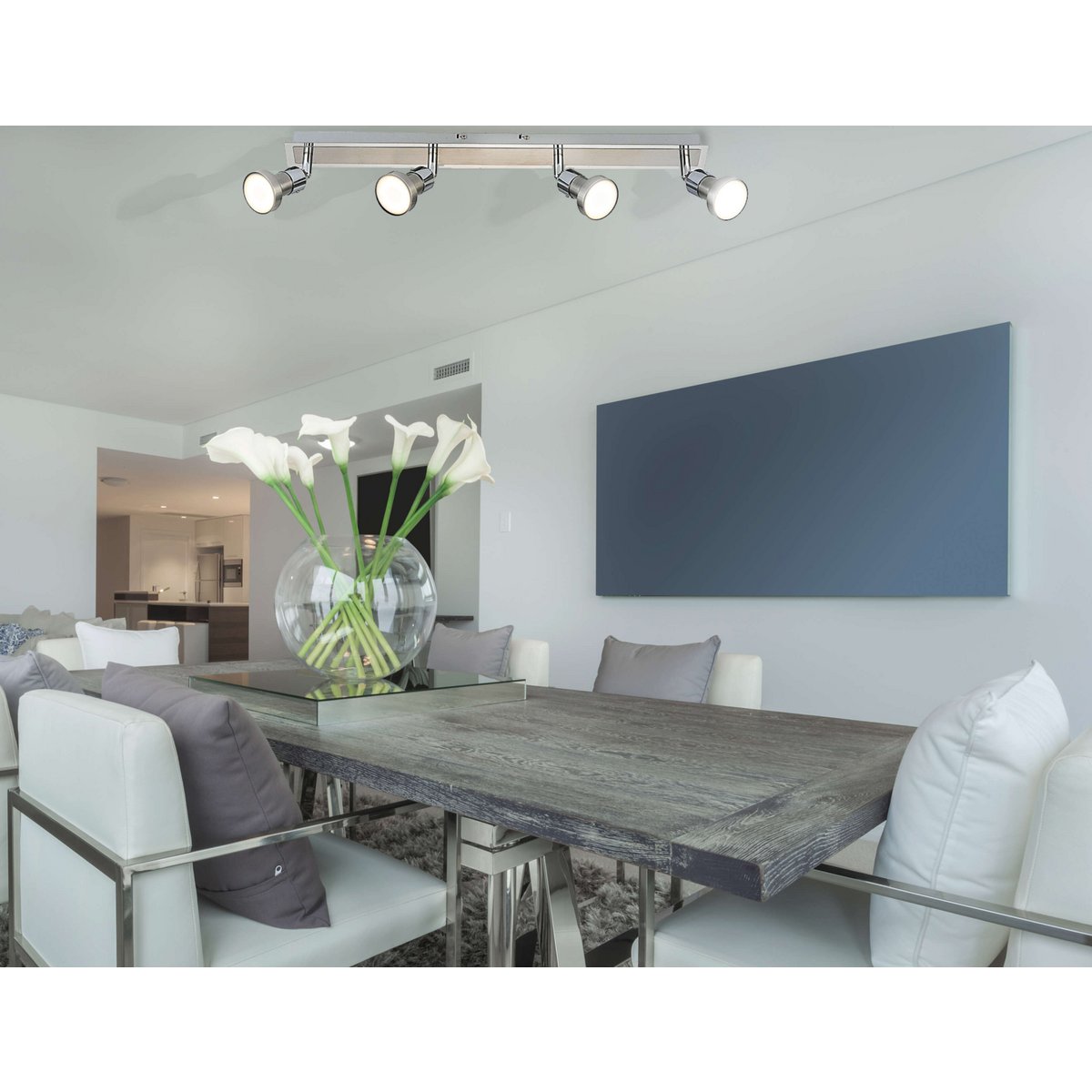 4er LED Deckenleuchte "Motril"