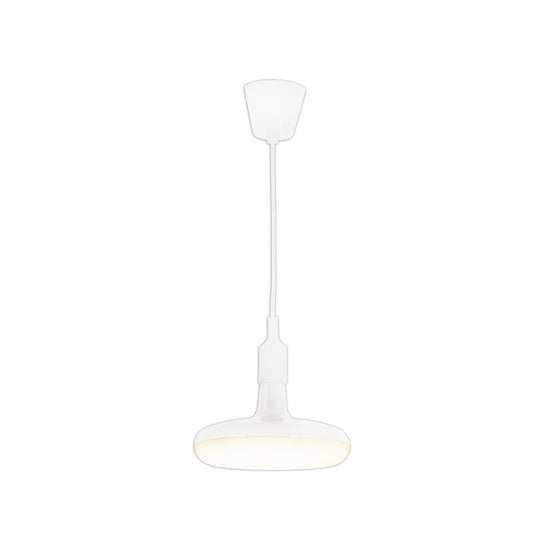 Hangende lamp "UFO" LED witte hangende lamp gemaakt van plastic met E27 -aansluiting inclusief lampen