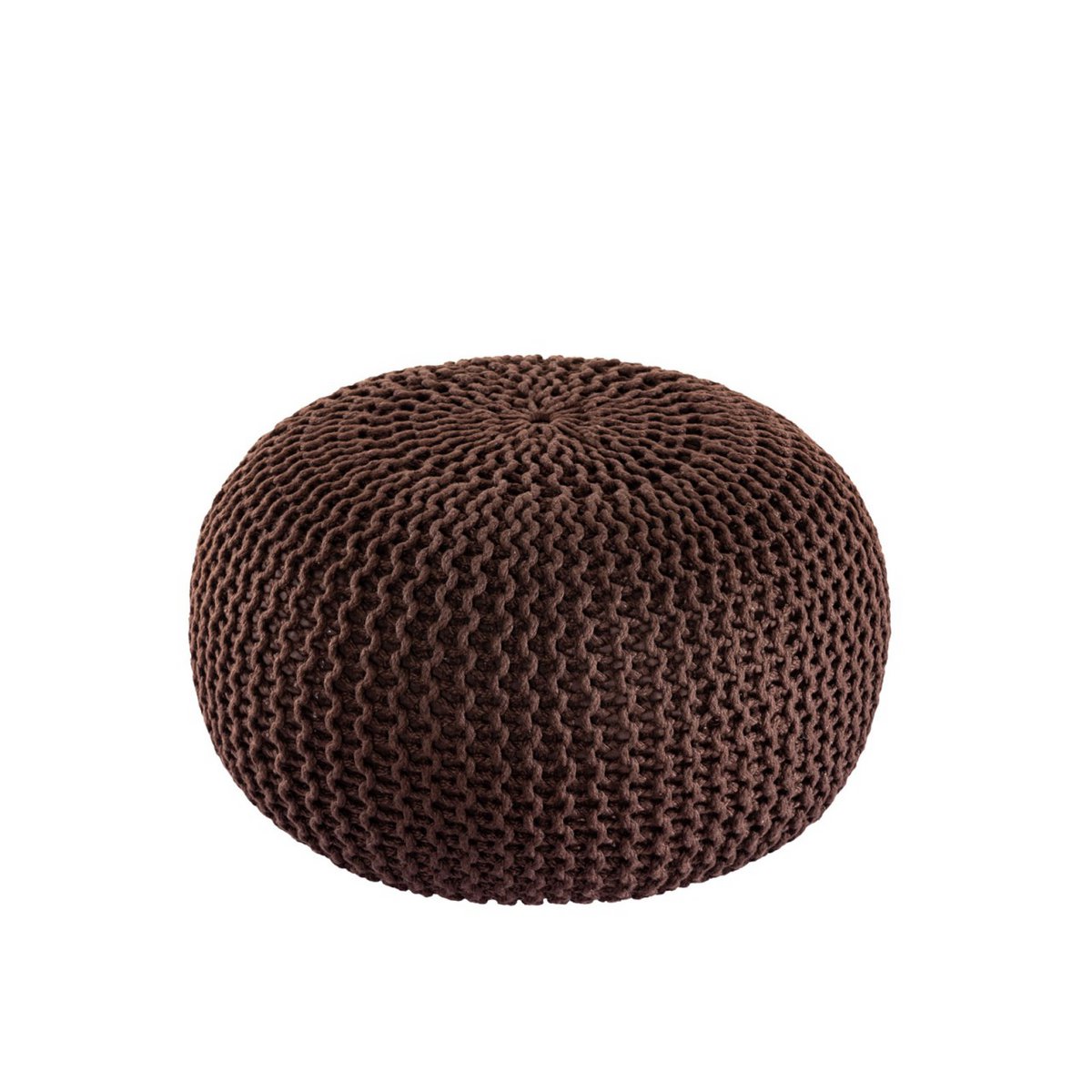 Pouf premium Ø45cm stoel kruk breien pouf in terras pool tuin duurzaam