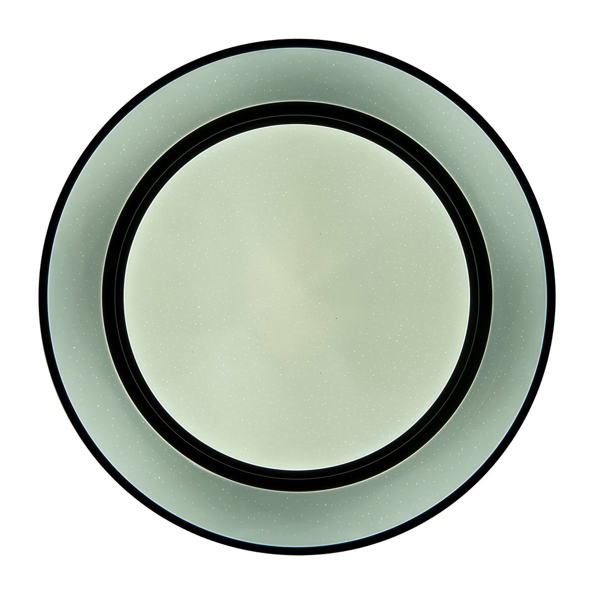 LED -plafondlamp "Monterey" Ø 47,5 cm, vele functies, gemaakt van metaal en plastic in het zwart, met geïntegreerde LED's, verlichting voor woonkamers, gang of kantoor