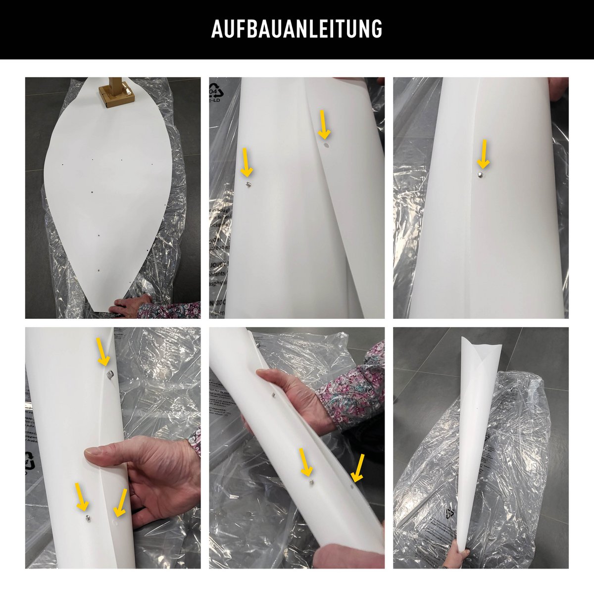 Staande lamp "tulpen" gemaakt van metaal en wit plastic, e27 socket, verlichting voor woonkamer, eetkamer of kantoor