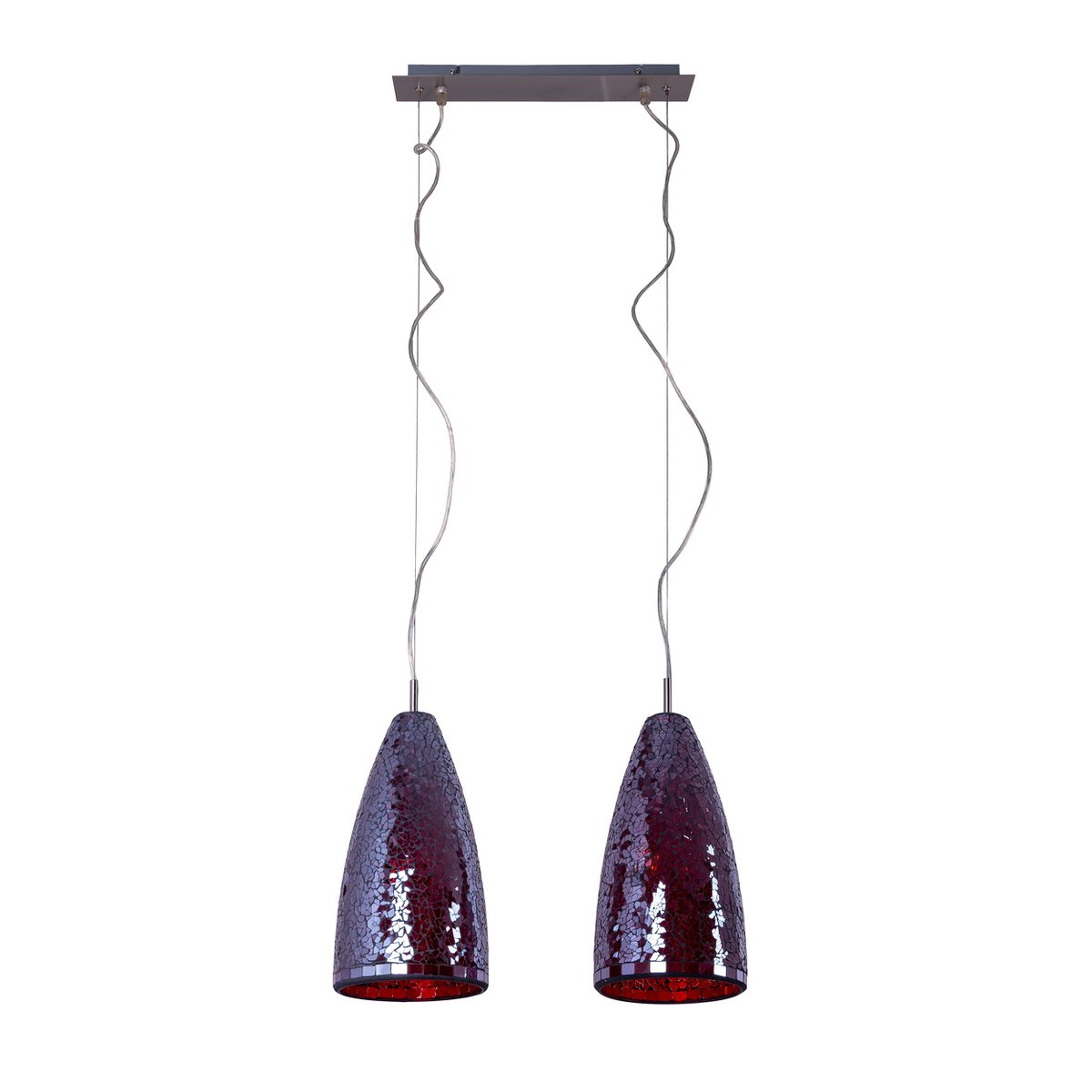 Glazen hanglamp 2 FLG. "Individu"