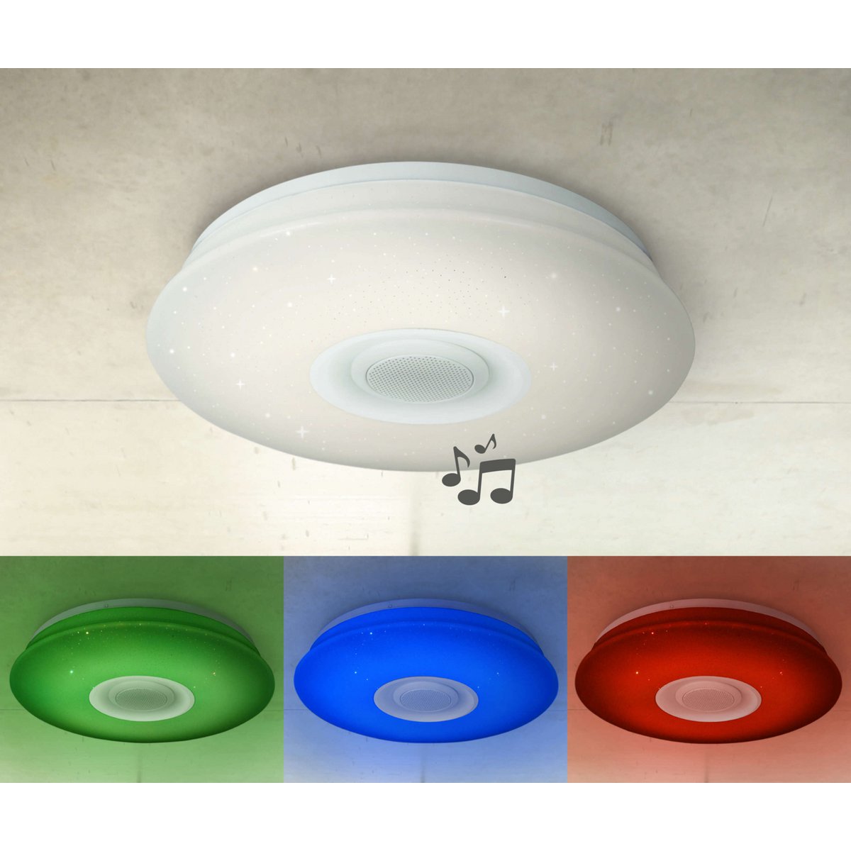 LED -plafondlicht "Montreal" met Bluetooth