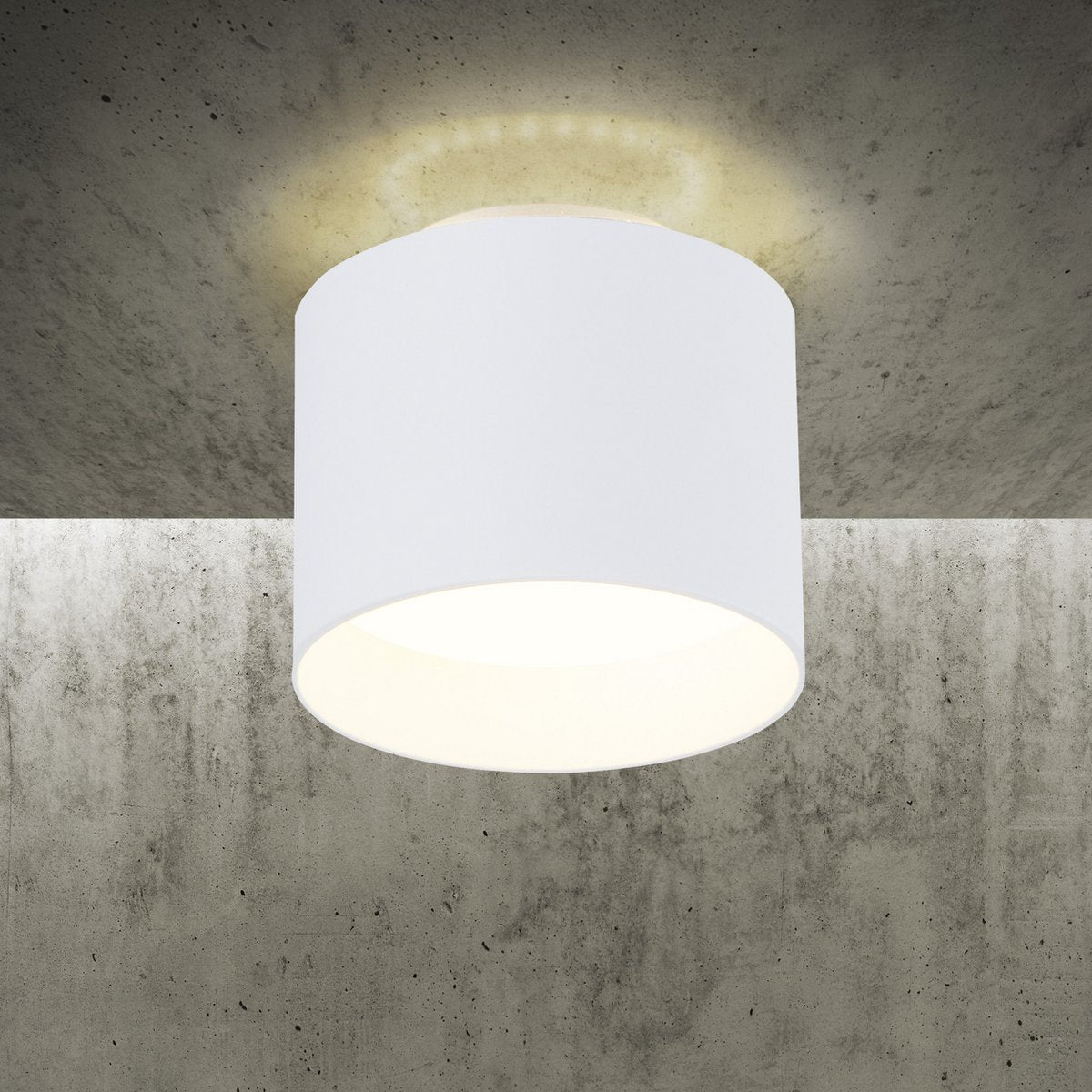 LED Spot "Trios" Ø 10 cm wit, gemaakt van metaal en plastic met geïntegreerde LED's