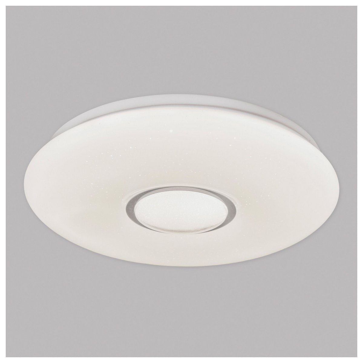 LED -plafondlicht "" Picton "Ø 31 cm gemaakt van metaal en plastic, warm wit licht met kristaleffect, met stevig ingebouwde LED's verlichting voor woonkamers of kantoor