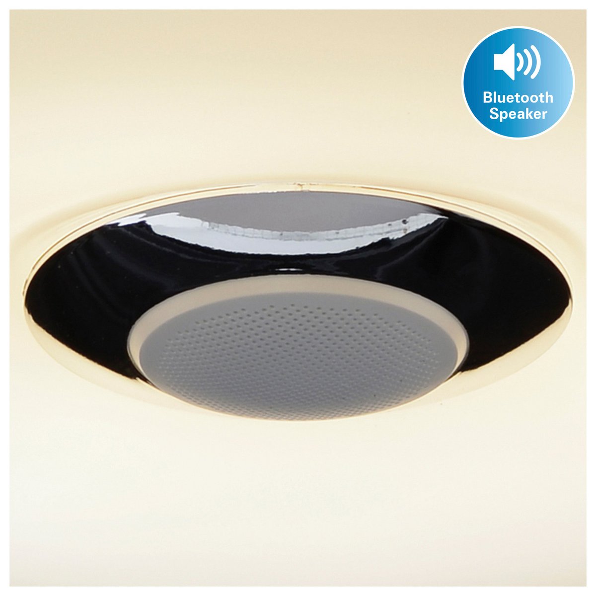 LED -plafondlicht "Nashville" Ø 40 cm, vele functies, gemaakt van metaal en plastic, wit, met geïntegreerde LED's, verlichting voor woonkamers, gang of kantoor