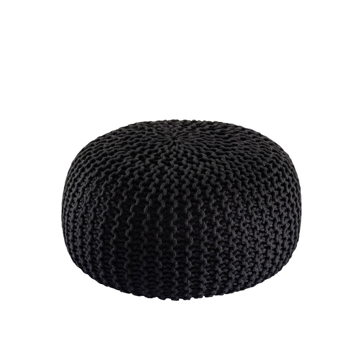 Pouf premium Ø45cm stoel kruk breien pouf in terras pool tuin duurzaam