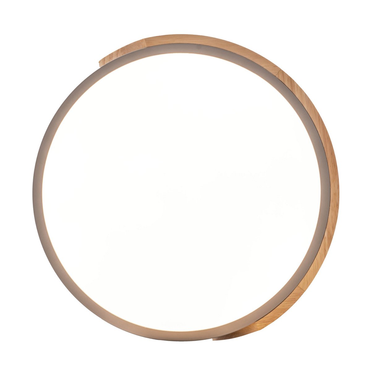 LED -plafondlamp "Borneo", Ø 31 cm gemaakt van metaal en plastic in grijs, geïntegreerde LED's, verlichting voor woonkamers, gang en kantoor