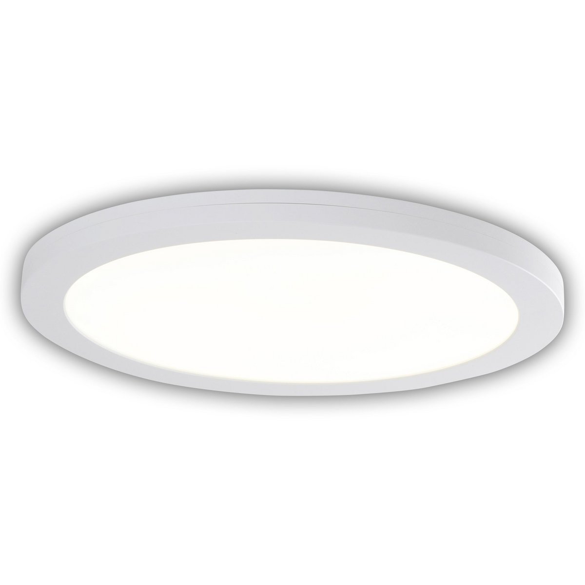 LED -plafondlamp "bonus" Ø29 cm, functionele lampinstallatie en structuur mogelijk, plafondlamp gemaakt van metaal en plastic in wit, met stevig geïnstalleerde LED's, waaronder CCT -kleurwisselaar