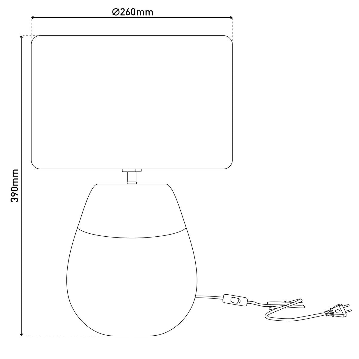 Keramische tafellamp "Bronco", tafellamp, keramiek, beige/grijs/goud, met E14 -aansluiting, voor eetkamer, woonkamer, gang of kantoor, 39 cm hoog