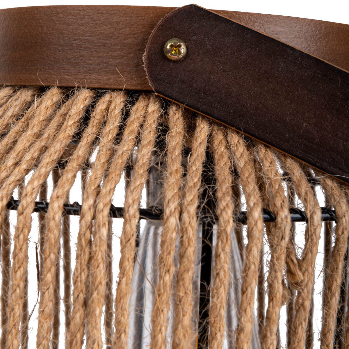 LED zonnelamp "Korbiniaanse" decoratie voor het buitengebied gemaakt van metaal, plastic en snoer in de natuur, met stevig ingebouwde LED's.