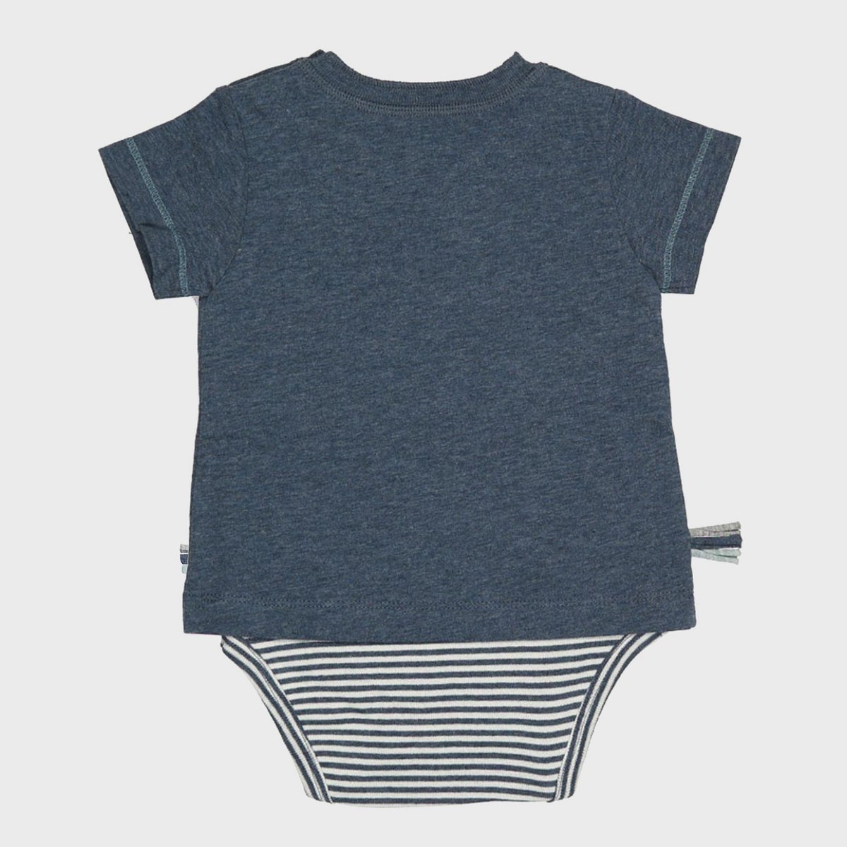 OrganicEra Biologisch baby-s/s T-shirtbody, Indigo