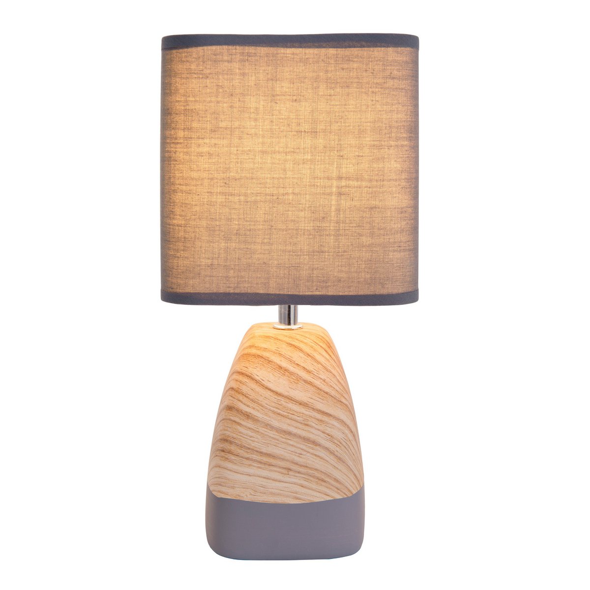 Ceramict Table Lamp "Cremona" gemaakt van keramiek in bruin/grijs met E14 -aansluiting, tafellamp voor woonkamers 31 cm hoog