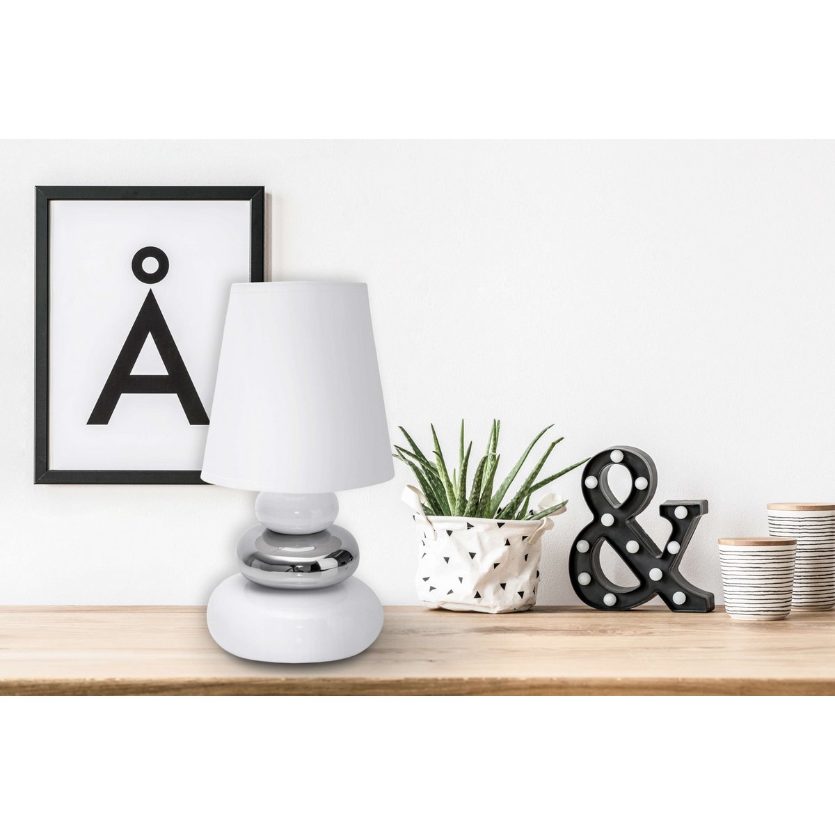 Keramische tafellamp "Stoney"