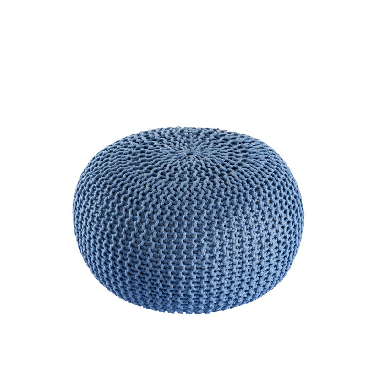 Pouf premium Ø45cm stoel kruk breien pouf in terras pool tuin duurzaam