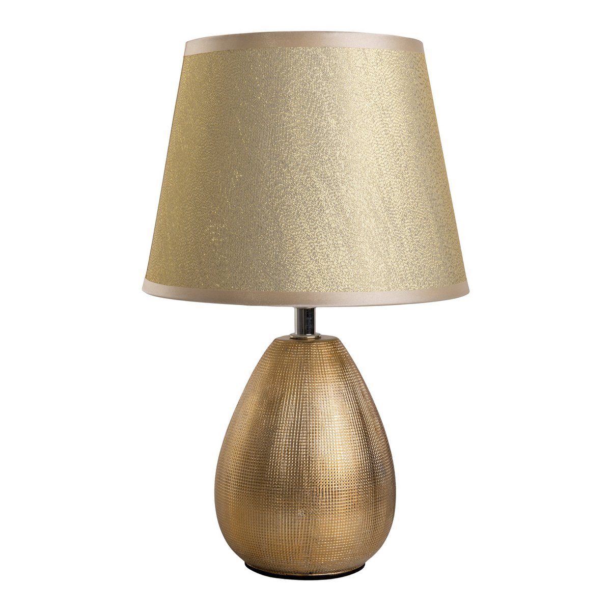 Keramische tafellamp "Simply Ceramics", tafellamp gemaakt van keramiek, goud, met E14 -versie, voor eetkamer, woonkamer, gang of kantoor, 31 cm hoog