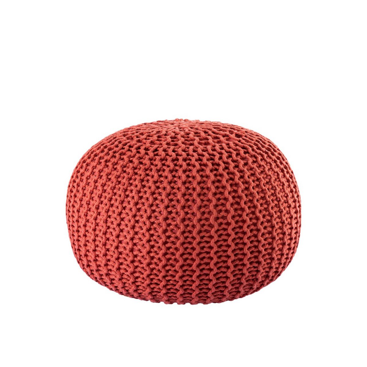 Pouf premium Ø45cm stoel kruk breien pouf in terras pool tuin duurzaam