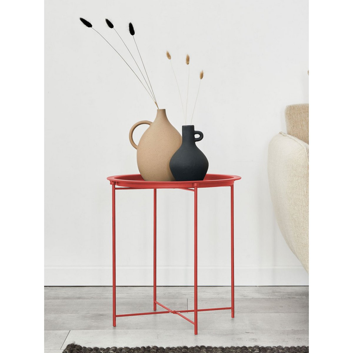 Bijzettafel Ø 47 H 51 2. Kies Tuintafel Balkon Tabel Terasses Tabel Ronde Alberta Metaal Small Ver