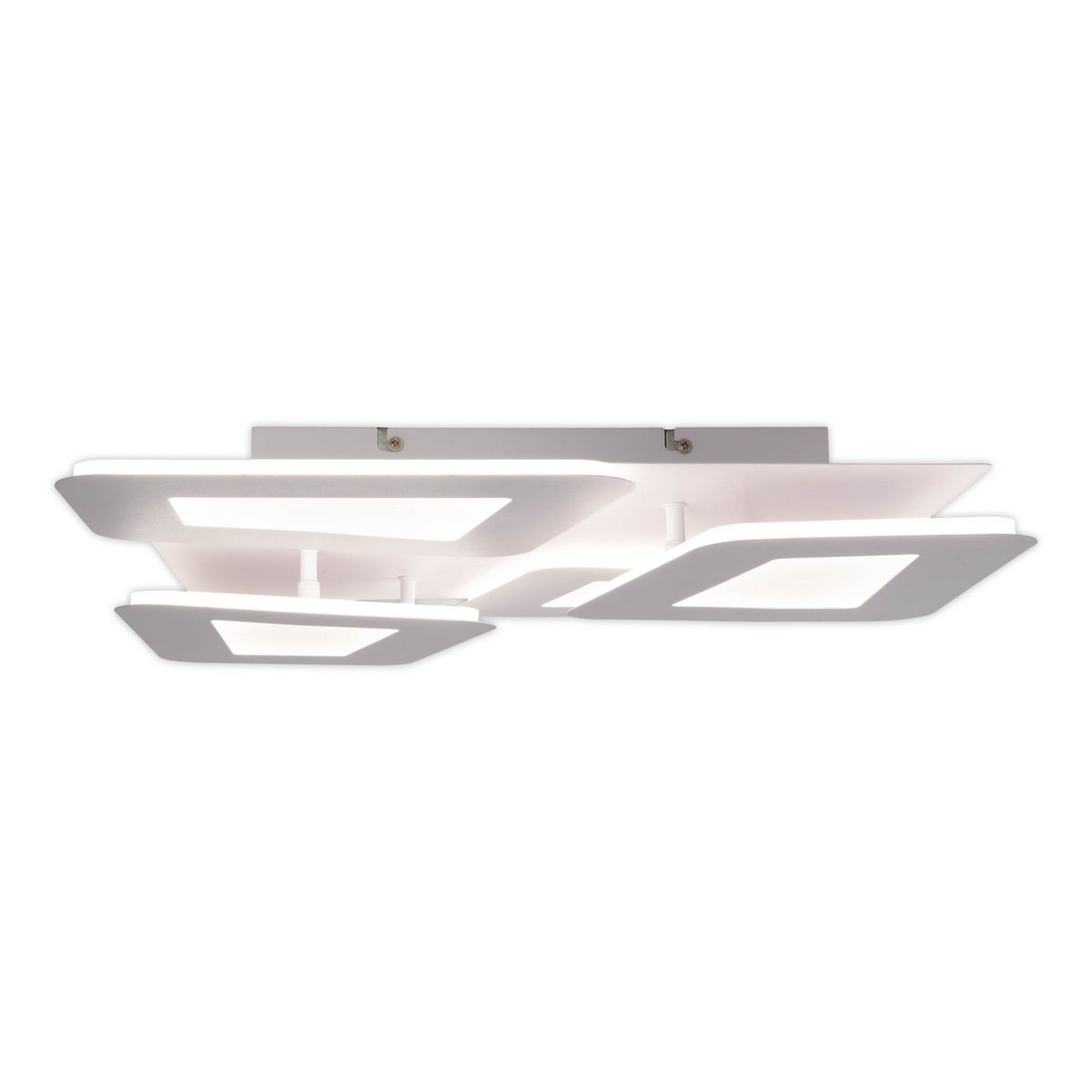LED -plafondlamp "SIMEN" 48 x 48 cm, metaal en plastic, wit, geïntegreerde LED's, warm wit