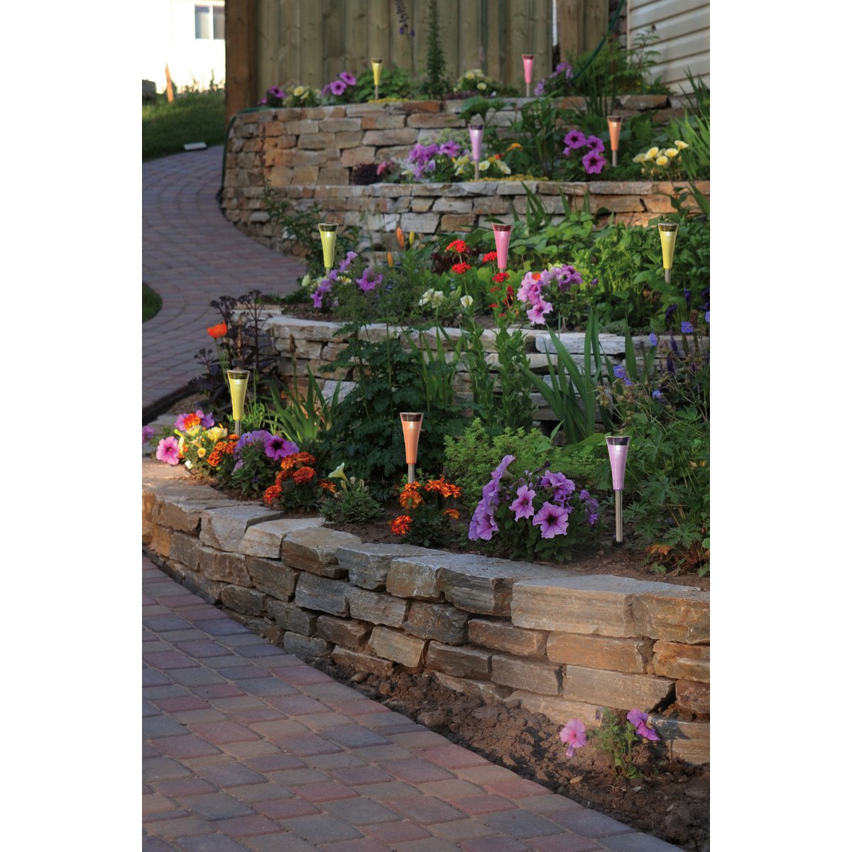 10er set LED Solar-Eerspieß "Multi"