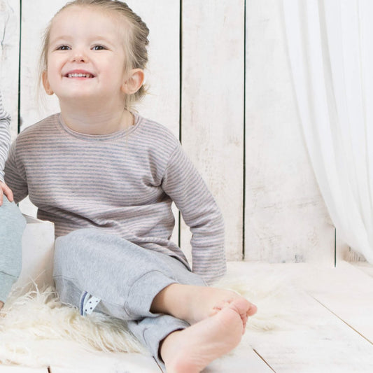 OrganicEra Organic Baby L/S T-shirt, roze gestreept