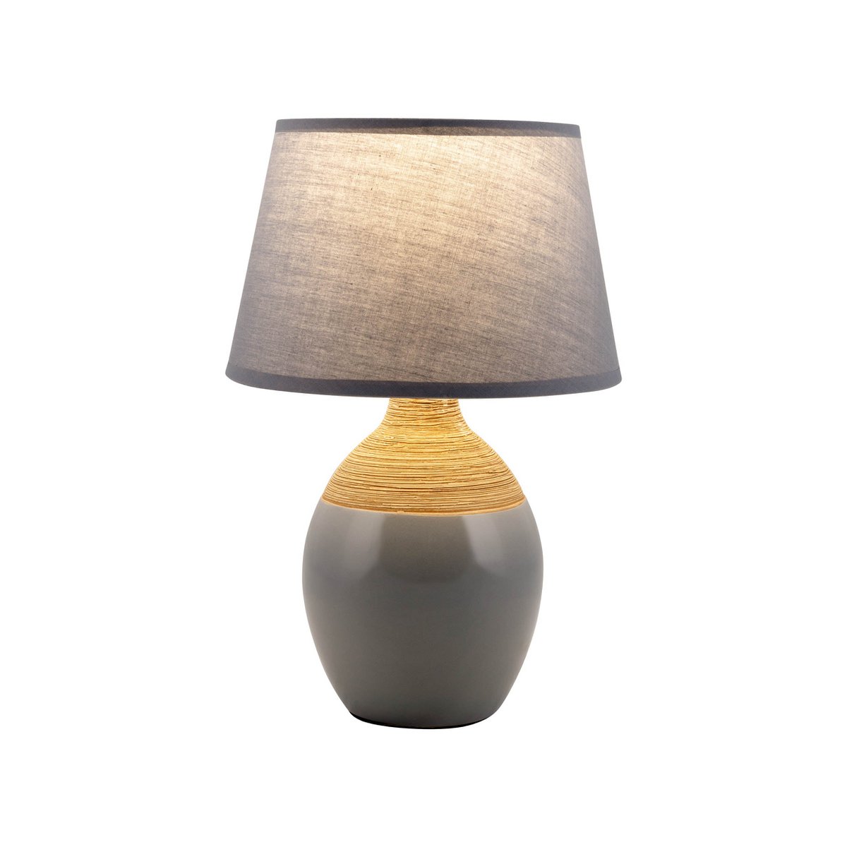 Keramische tafellamp "Tali" grijs