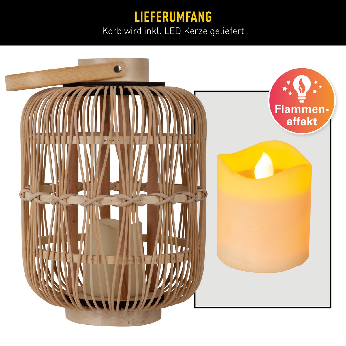 LED Decol Light "Korbinian" H: 32,5 cm