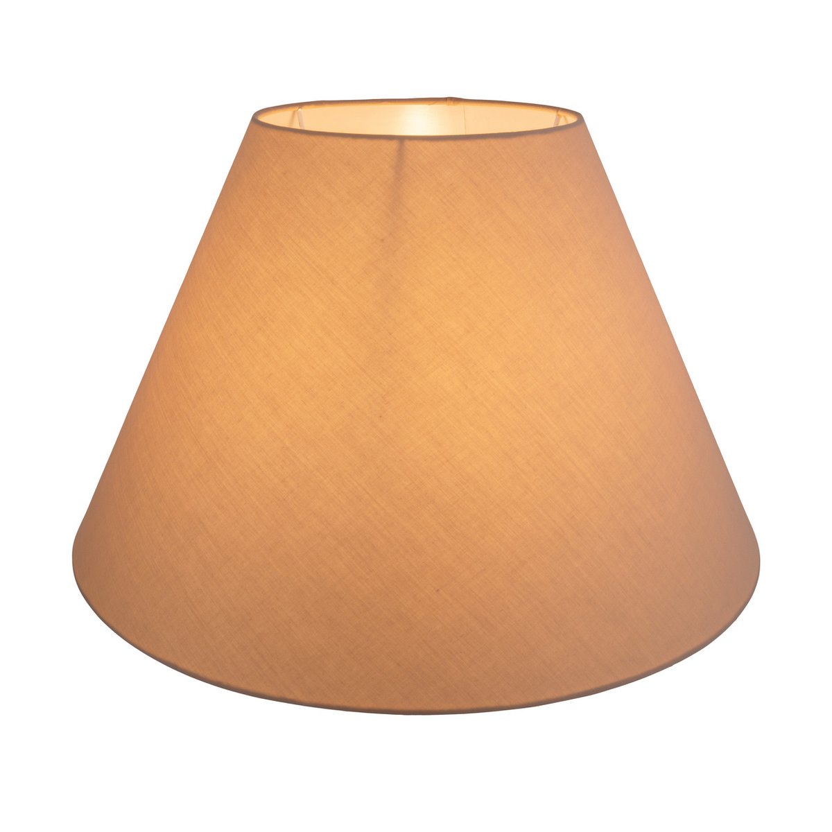 Lampenkap voor tafellichten "causia", Ø aan de onderkant 50 cm, Ø Top 22 cm, 33 cm hoog, polyester katoenen mengsel in wit