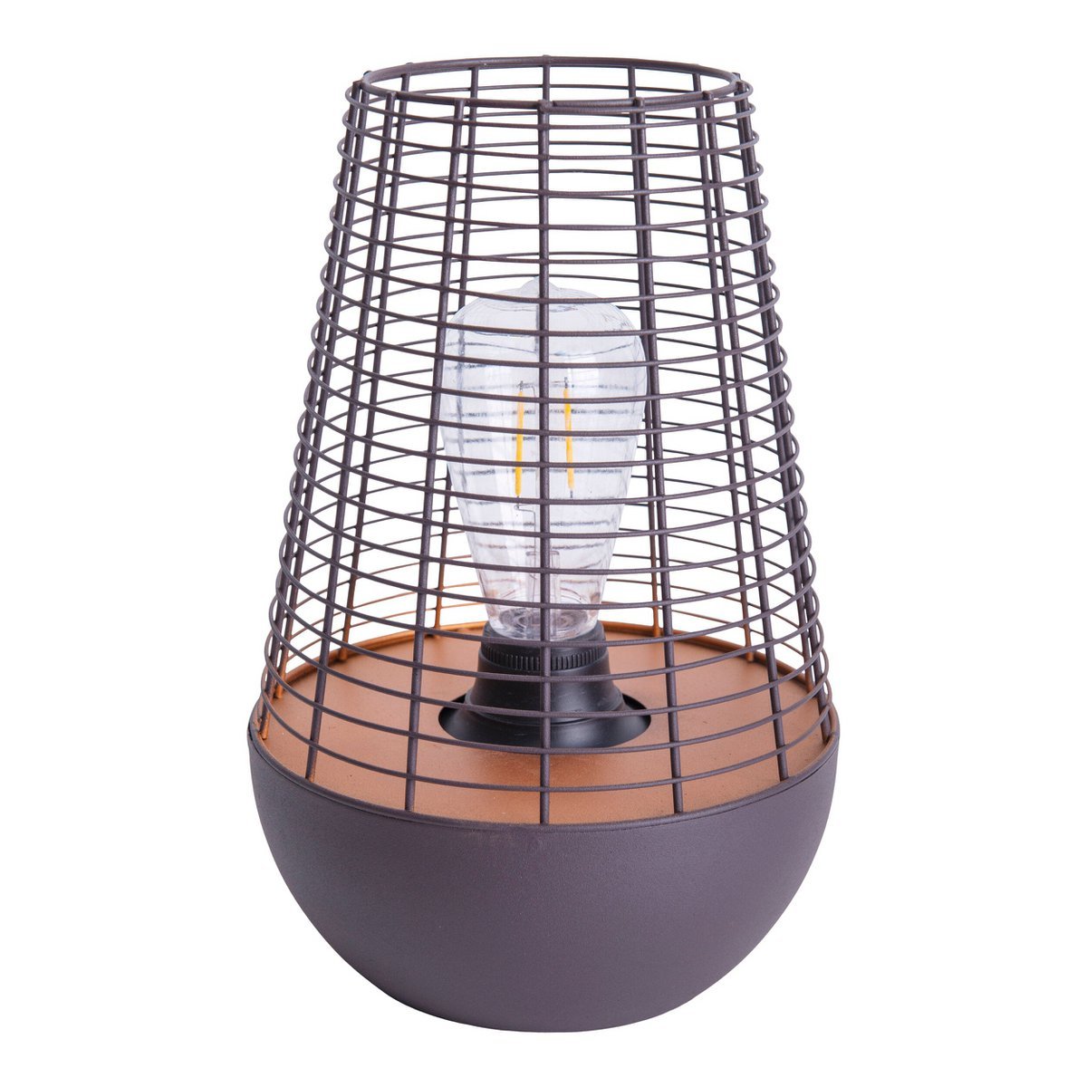 LED Decol Light 27 cm hoog, gemaakt van metaal in zwart, stevig gebouwd -in LED, decoratie voor buiten