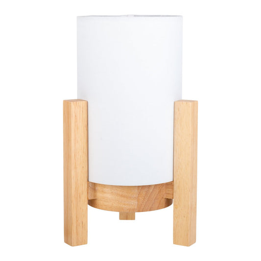 Hartelijke lamp "madita" 25 cm hoog, in wit/natuur, met geïntegreerde LED, dimbaar met aanraaksensor