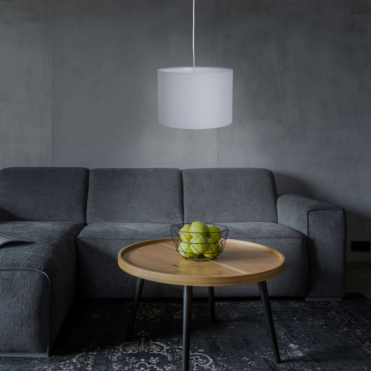 Hanger lamp "tom" d: 30 cm grijs