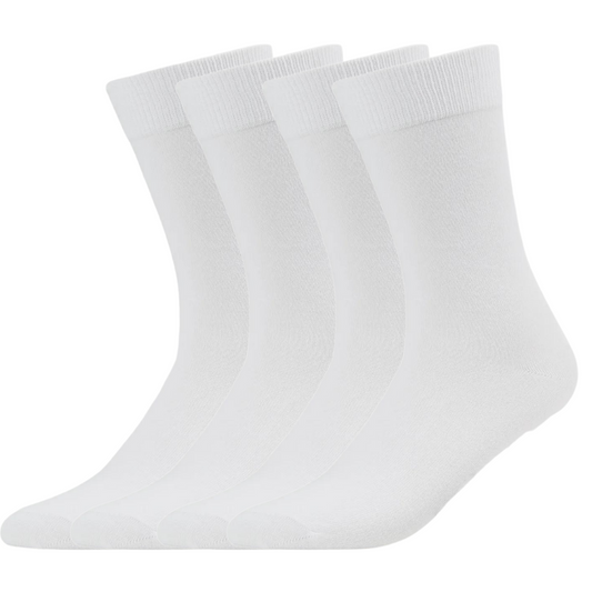 green-goose Bamboe Herensokken - 4 Paar - Wit - 95% Bamboe