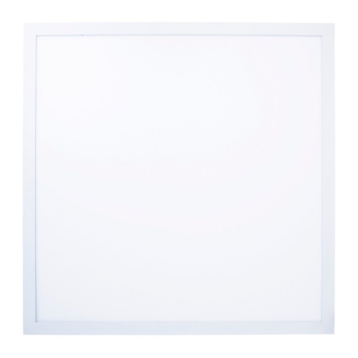 LED -paneel plafondlamp "Nico", functionele metalen plafondlamp en plastic in het wit, met vaste LED's en vele functies, ideaal voor kantoor, oefening of workshop, ca. 59,5 x 59,5 cm