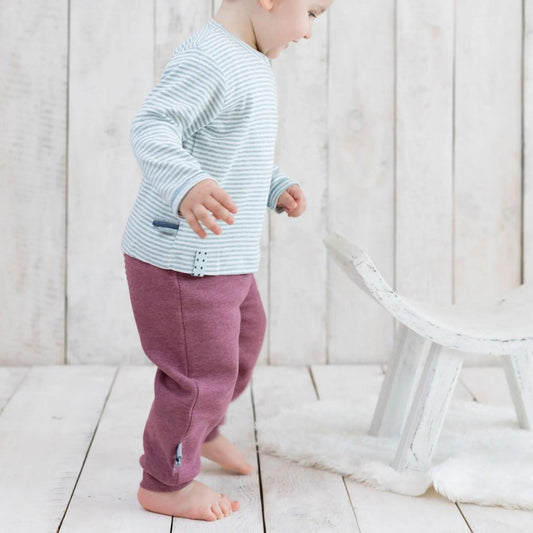 OrganicEra Biologische baby-joggingbroek, bordeaux