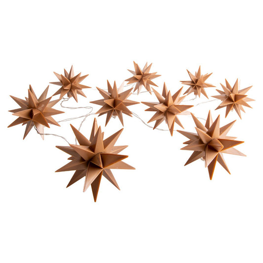 9-outdoor LED Kerstmis lichte keten 3D-sterren-Gold