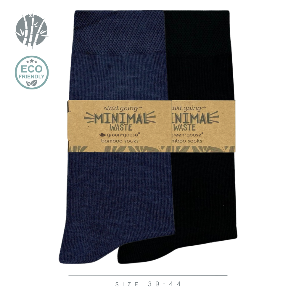 green-goose Bamboe Heren Sokken | 4 Paar | Mixed | 39-44