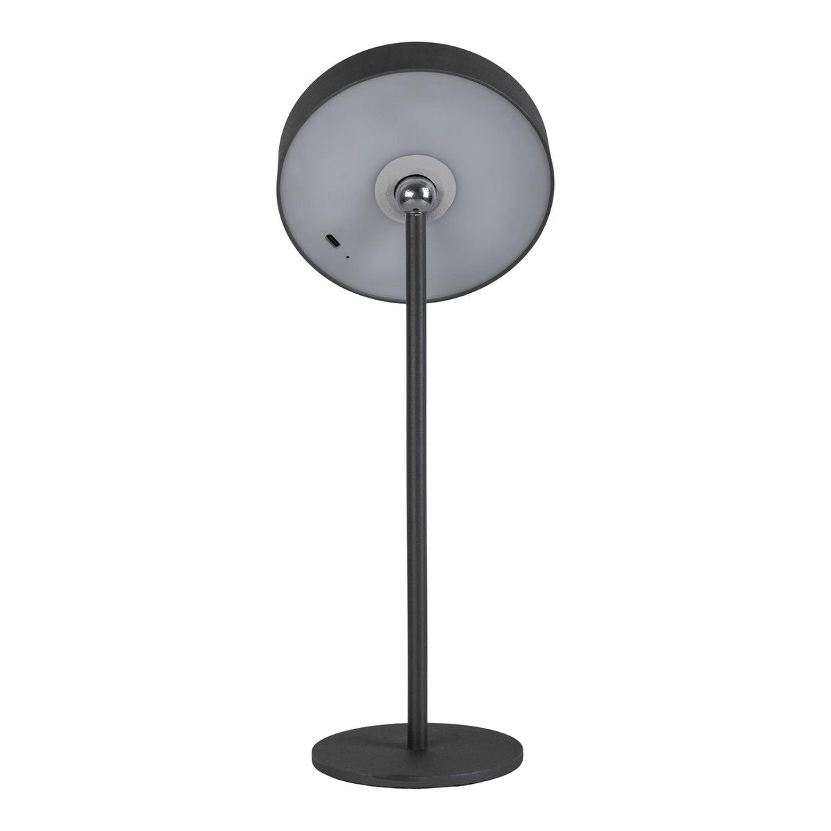 LED -batterijlamp magnetisch "Ella" voor buiten en binnen, gemaakt van metaal en plastic in zwart, 35 cm hoog