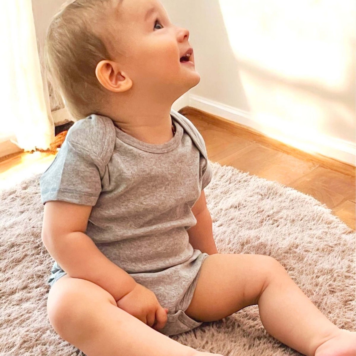 OrganicEra biologische baby-rompertje, grijs