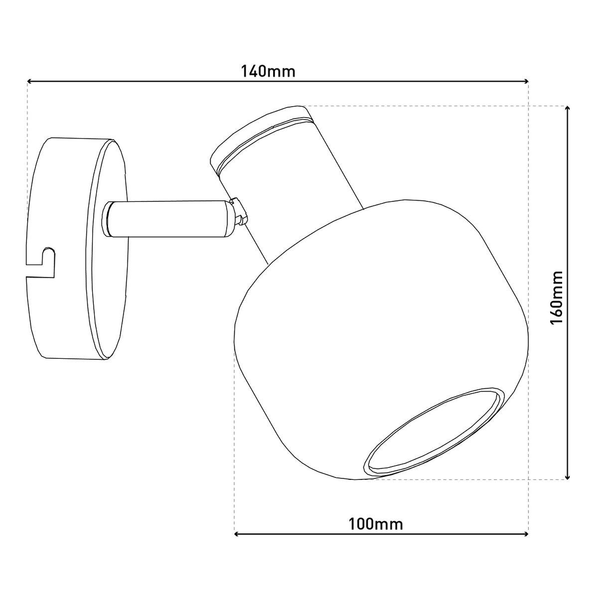Glazen wandvlek "Libby", klassieke wandlamp gemaakt van messing gekleurd metaal en getinte glas in barnsteen, met E14-aansluiting, voor eetkamer, woonkamer, gang of kantoor, 16 cm